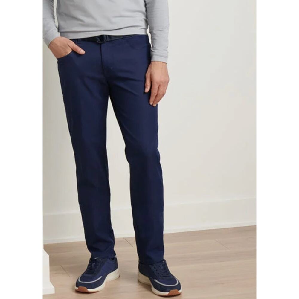 Peter Millar EB66 Performance 5 Pocket Golf Pants Mens Navy Blue 38x32